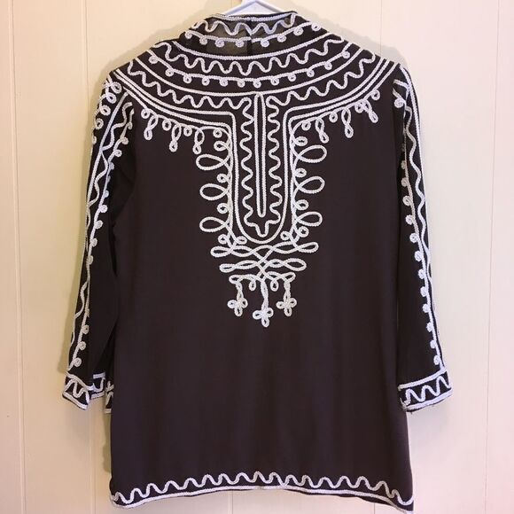 OBJECTS D'ART EMBROIDERED TOP WITH ATTACHED TANK‎ - Picture 5 of 6